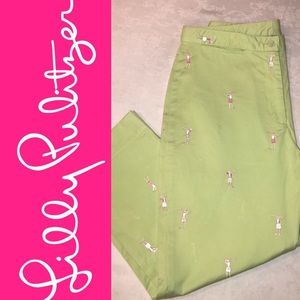 Lilly Pulitzer 🏌️‍♀️Cropped/Capri Pant Lime Green